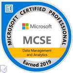 MCSA SQL 2016 Data Management Analytics 2019